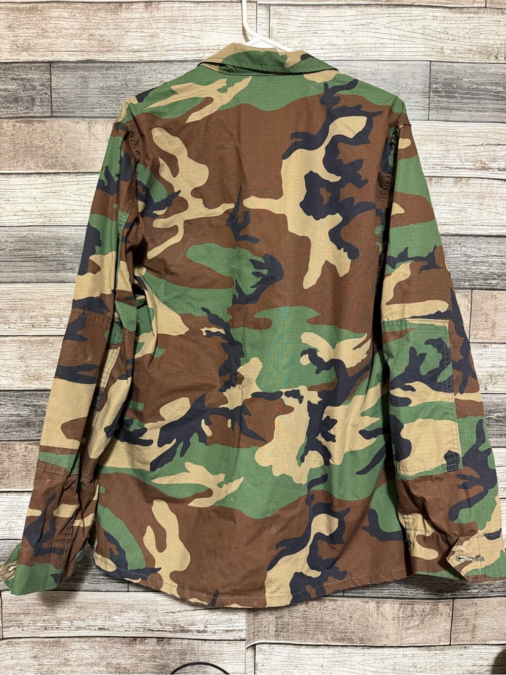 Propper Ripstop Camo Jacket Men’s L R Green Button Front - Picture 3 of 6